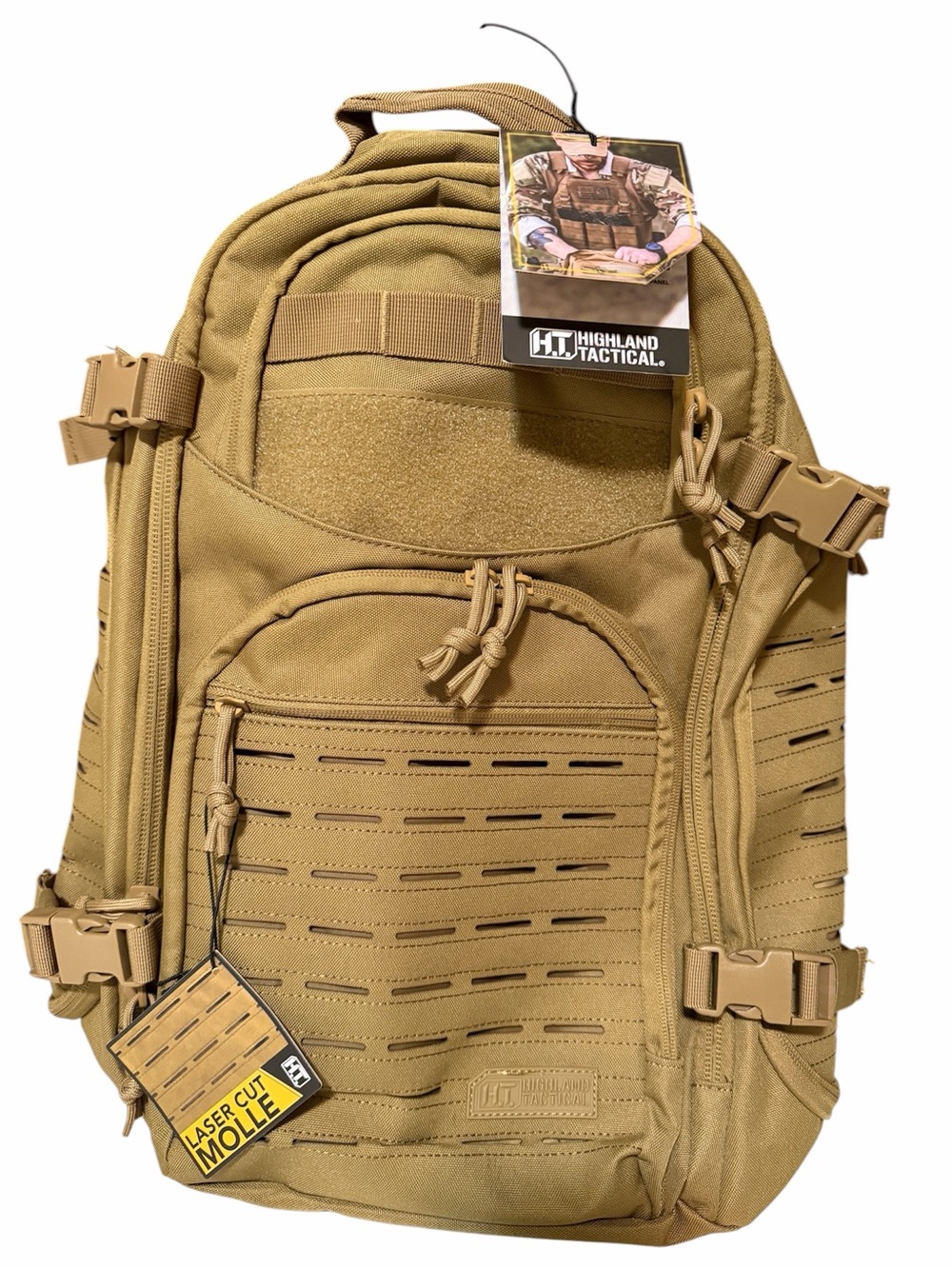 Highland Tactical Men’s Backpack - Coyote Tan